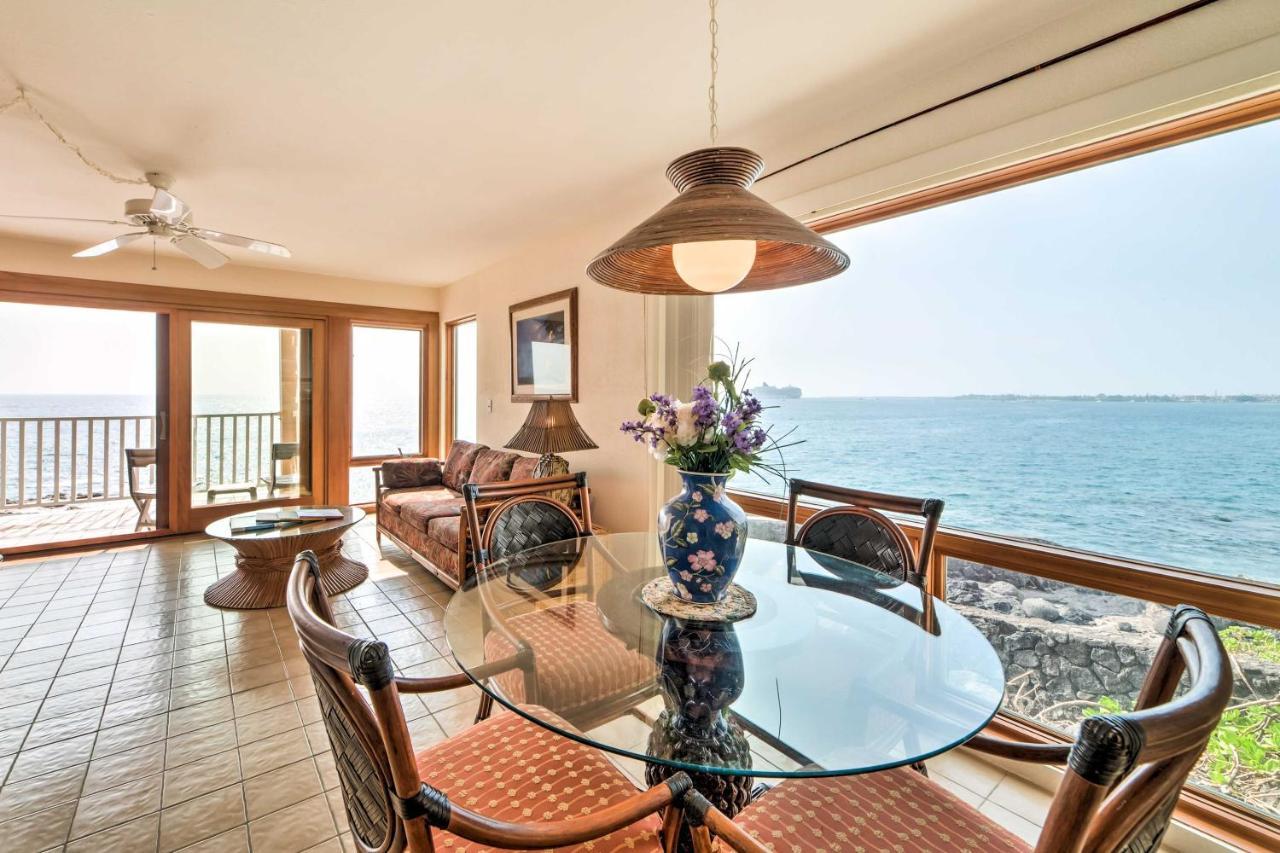 Oceanfront Kailua-Kona Townhome With Pool And Views! المظهر الخارجي الصورة