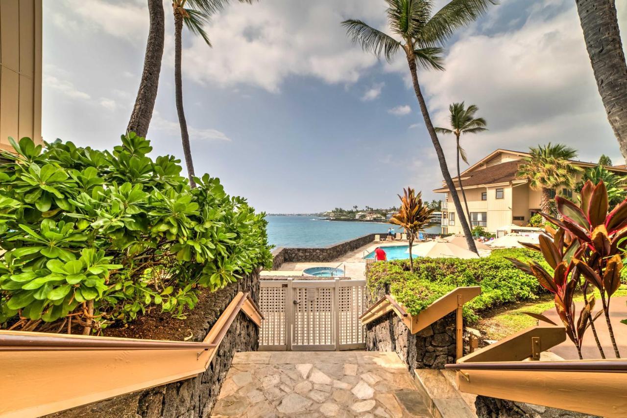 Oceanfront Kailua-Kona Townhome With Pool And Views! المظهر الخارجي الصورة