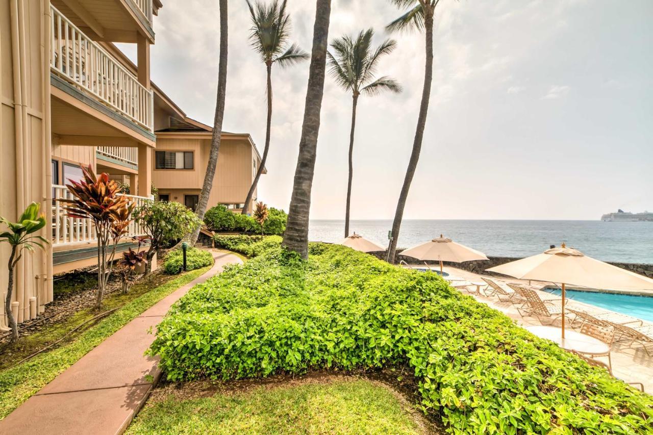 Oceanfront Kailua-Kona Townhome With Pool And Views! المظهر الخارجي الصورة