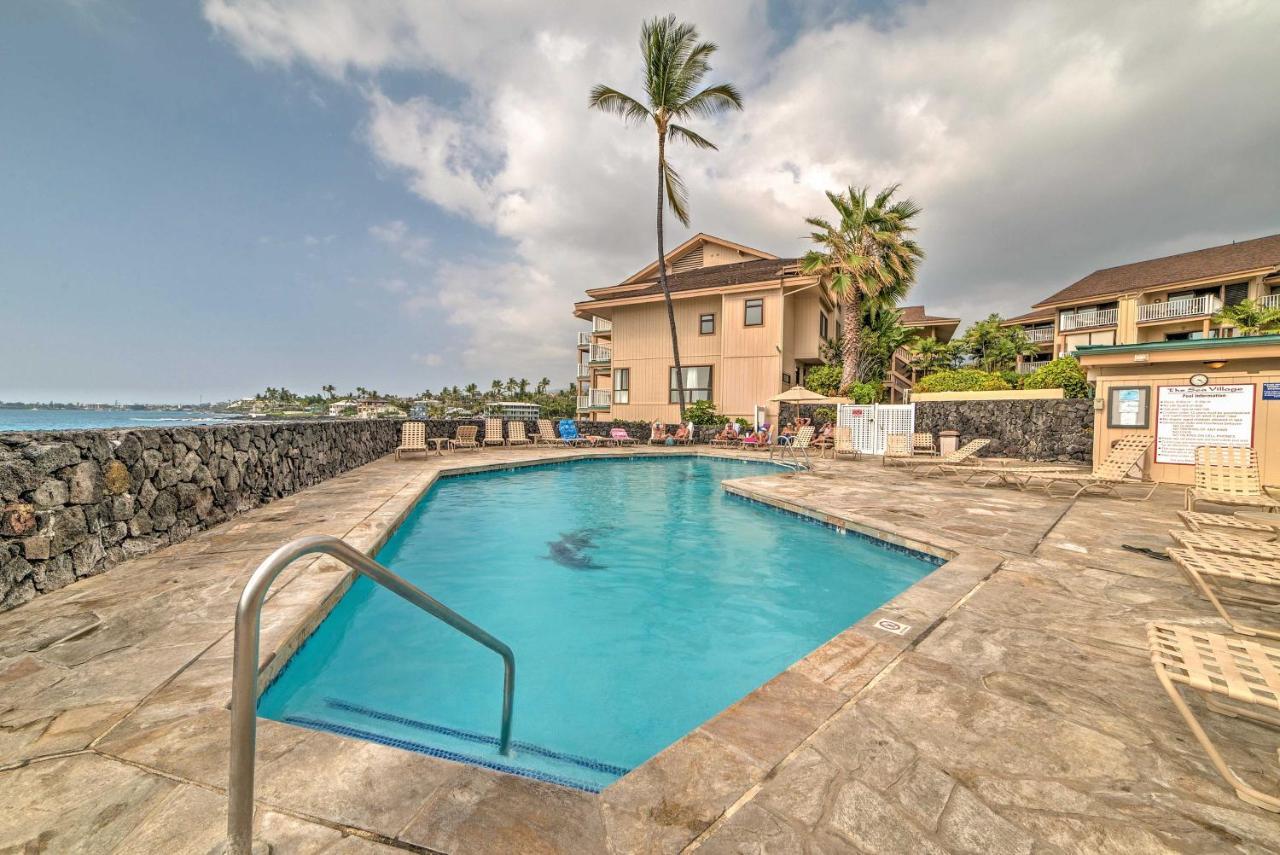 Oceanfront Kailua-Kona Townhome With Pool And Views! المظهر الخارجي الصورة
